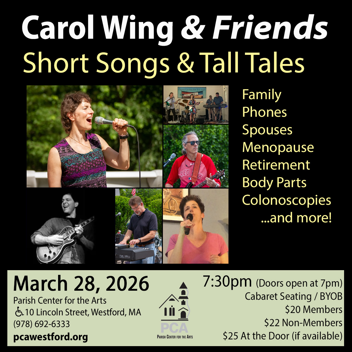Carol Wing & Friends: Short Songs & Tall Tales - WestfordCAT